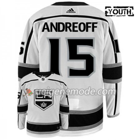 Kinder Eishockey Los Angeles Kings Trikot ANDY ANDREOFF 15 Adidas Weiß Authentic